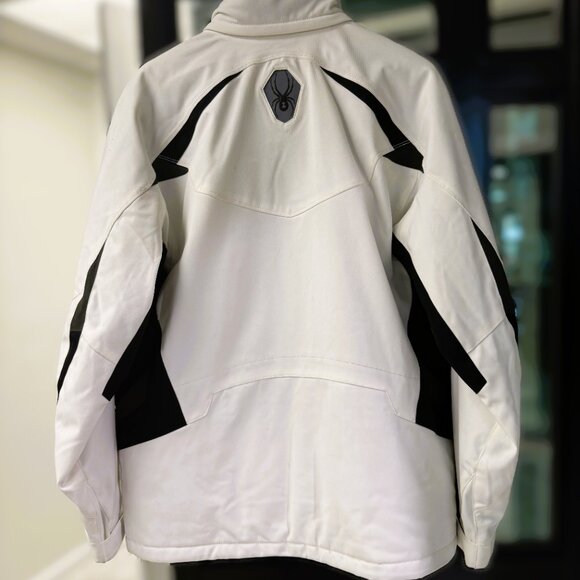 White Mens Spyder Jacket - Picture 3 of 5